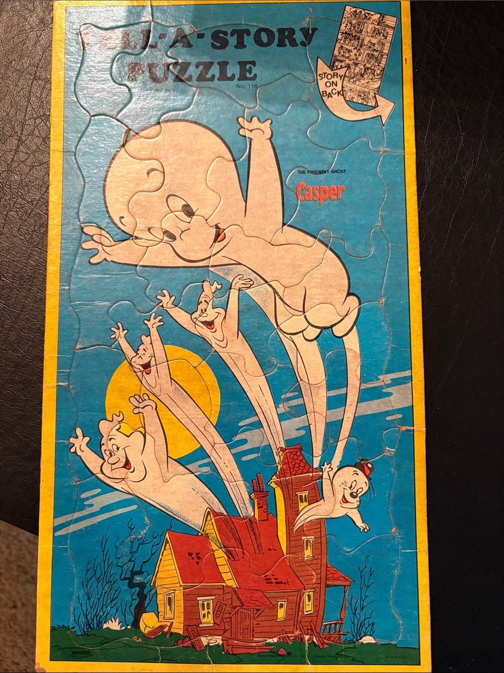 vintage 1978 Casper the friendly ghost “tell a story” puzzle